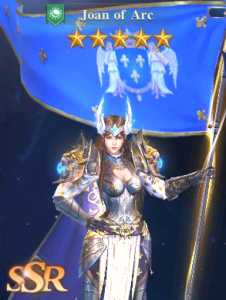Joan of Arc hero from ATHENA: Blood Twins.