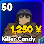 Killer Candy unit in the Anime Rangers X Roblox experience.