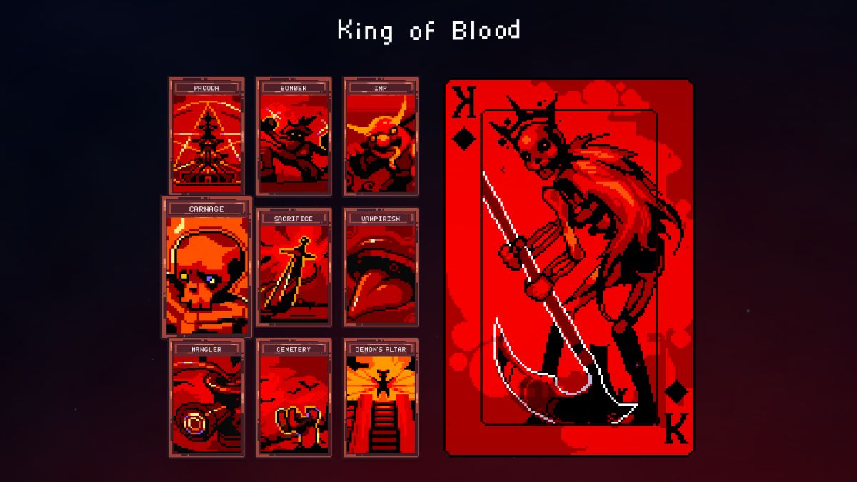 King of Blood cards in 9 Kings