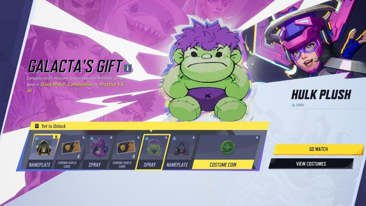 Marvel Rivals Galacta's Gift Rewards