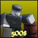 OilMiner unit from Wild Rails Tower Defense Roblox experience.