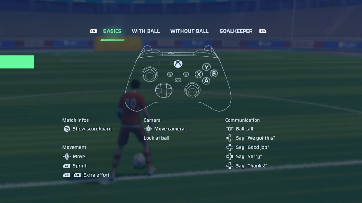 Rematch Xbox controls