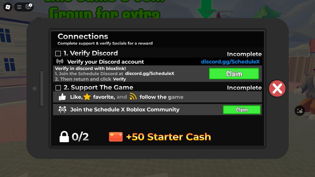 How to get more free rewards in Roblox Schedule