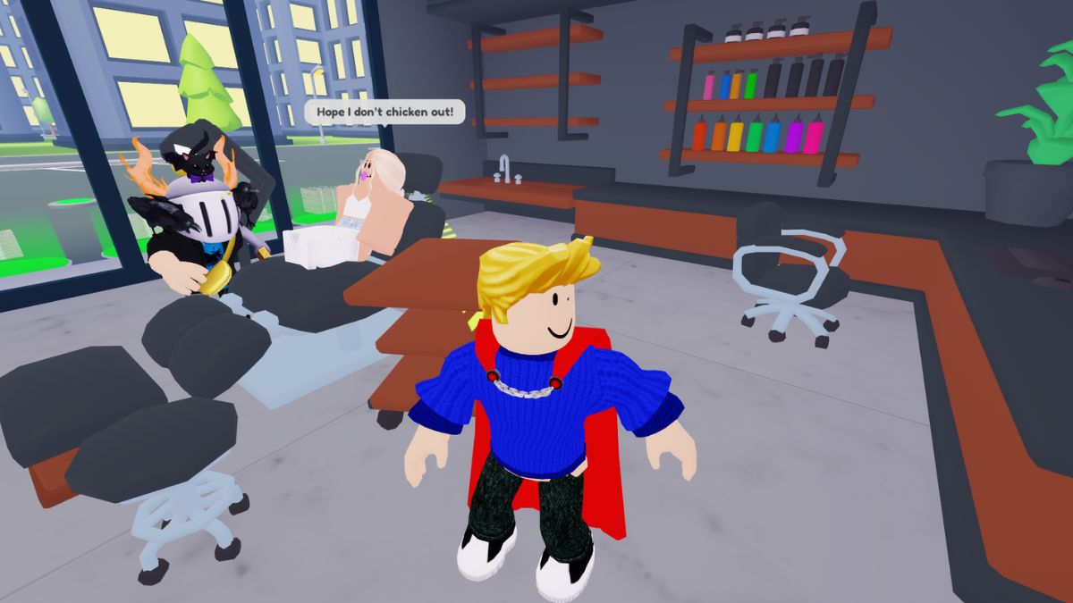 Tattoo shop in Roblox Tattoo Studio Tycoon