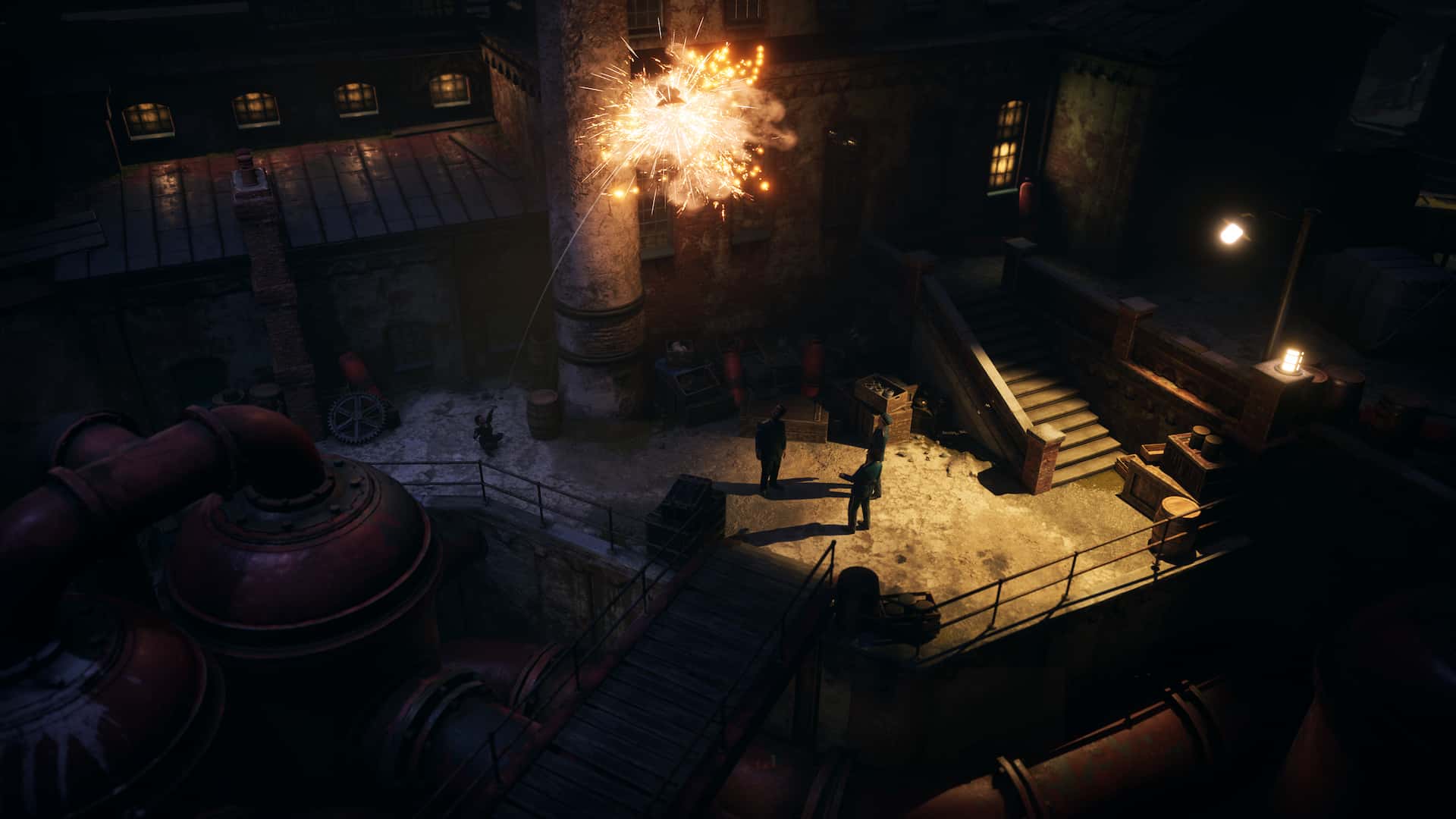 Alva destroying a light source in Eriksholm: The Stolen Dream.