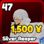 Silver Reaper unit in the Anime Rangers X Roblox experience.