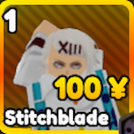Stitchblade unit in the Anime Rangers X Roblox experience.