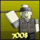Survivalist unit from the Wild Rails Tower Defense Roblox experience.