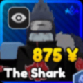 The Shark unit in Anime Rangers X Roblox experience