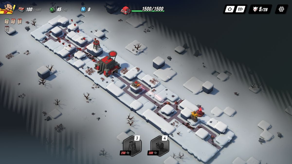 Tower Dominion snow map