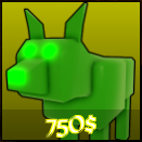 ToxicWolf unit from Wild Rails Tower Defense Roblox experience.