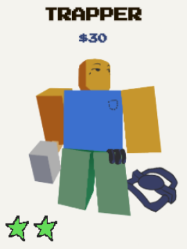 Trapper unit from the Stud Tower Defense Roblox experience.