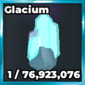 Glacium ore from the Untitled Drill Game Roblox experience.