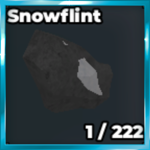 Snowflint ore from the Untitled Drill Game Roblox experience.