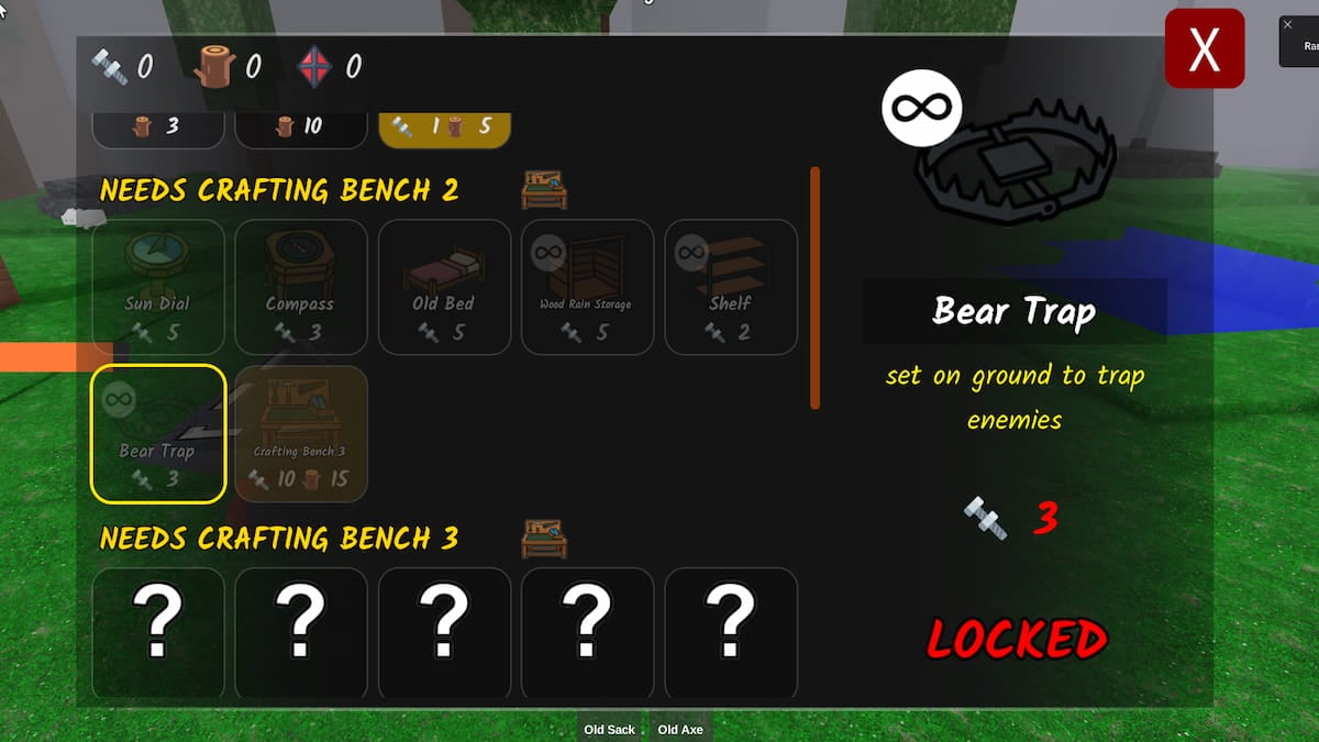 The Crafting Bench in Roblox