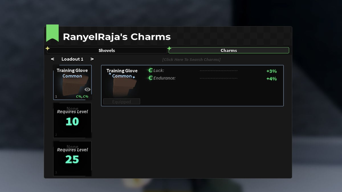 The Charms List in Roblox DIG