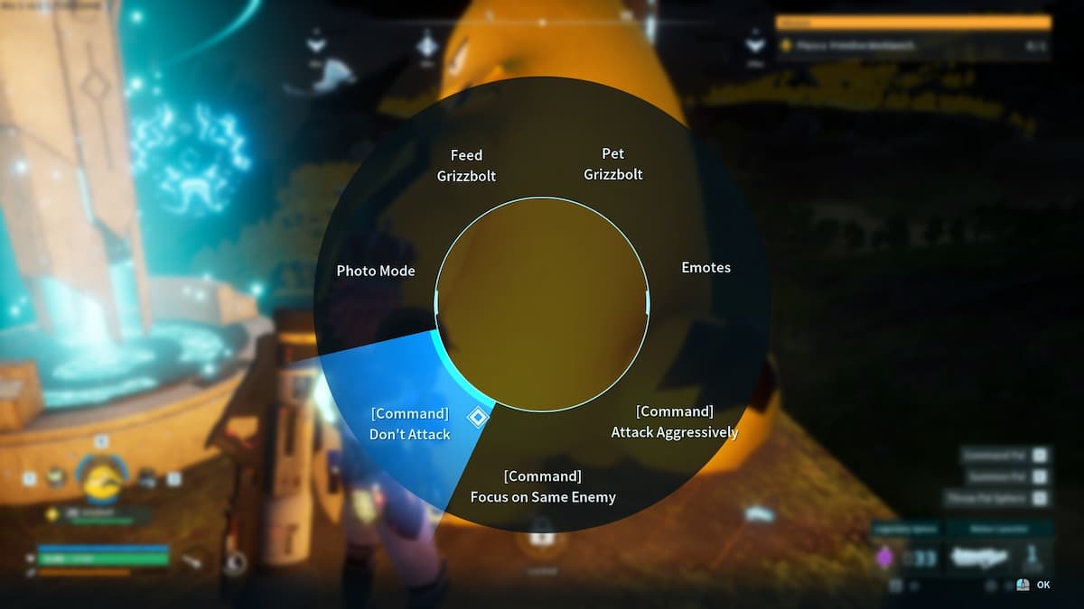 Don't attack command menu wheel