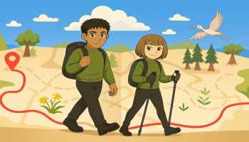 Two people walking in BitLife