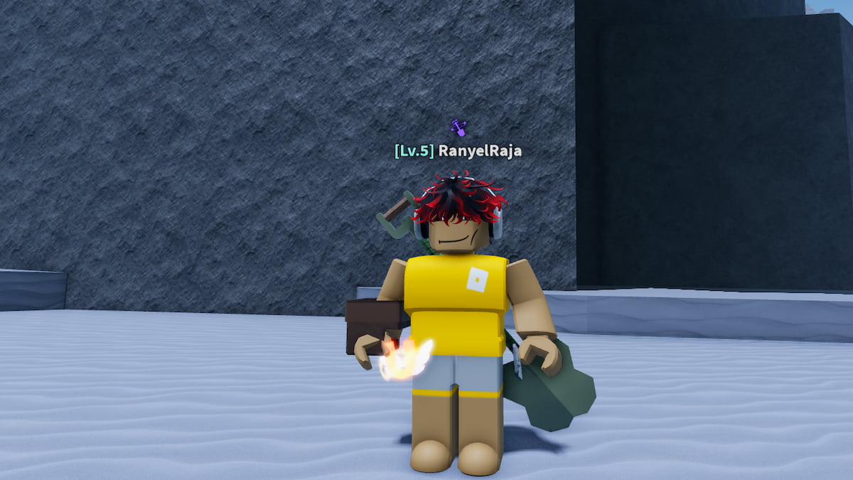 A player using the Training Gloves CHarm