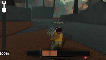 A player digging in Roblox DIG