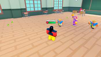 A player hitting others in Class Clash