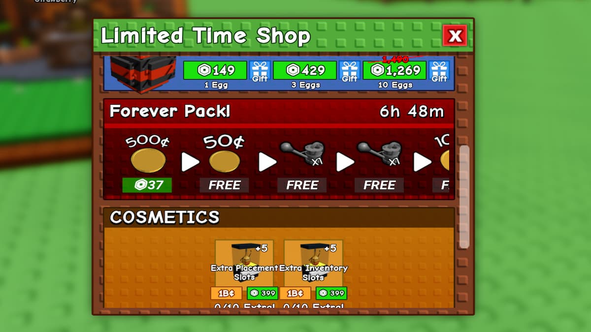 The Fprever Pack in Grow A Garden