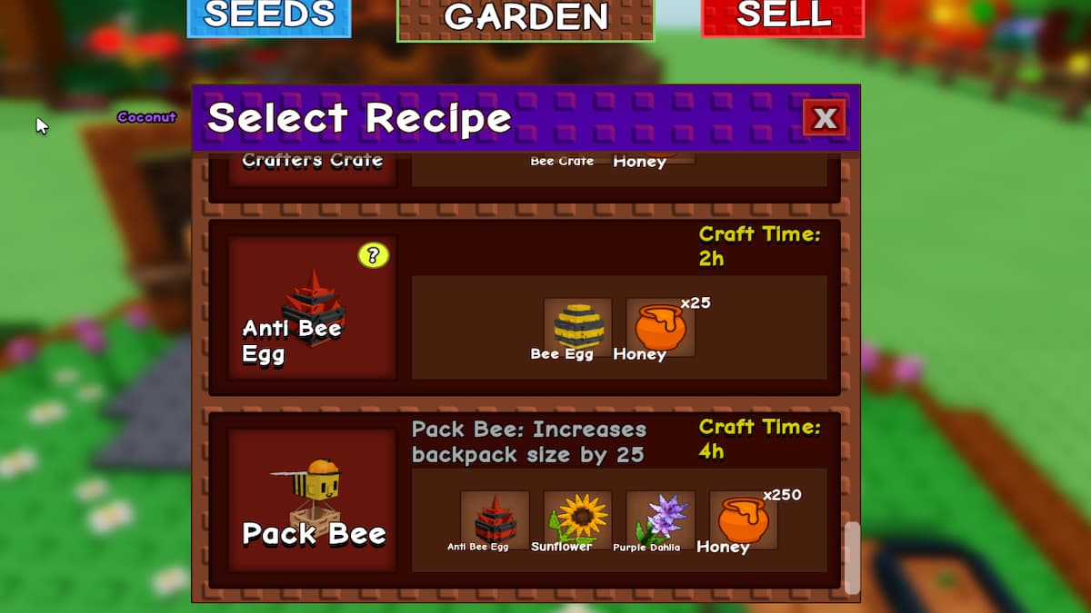 The Crafting Station in Grow A Garden