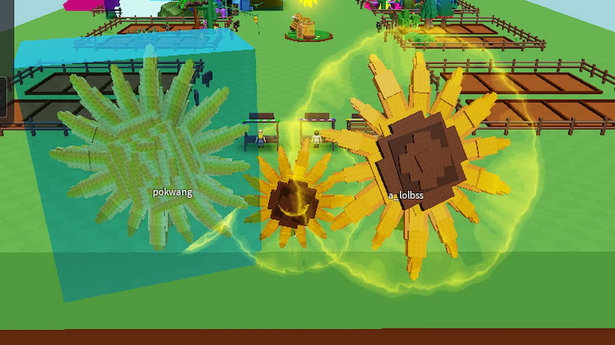 Three Sunflowers in Grow A Garden