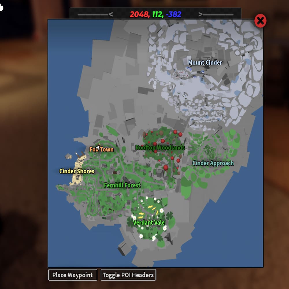 The DIG map in Roblox