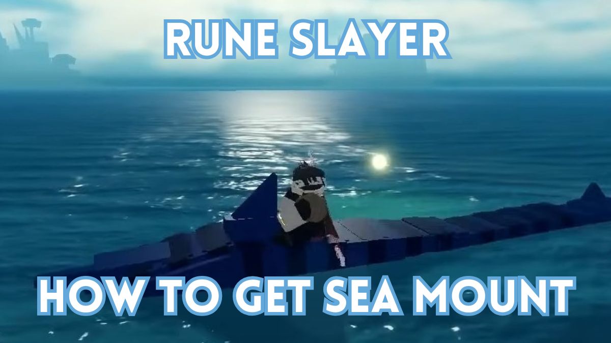 A Rune Slayer player is riding a shark