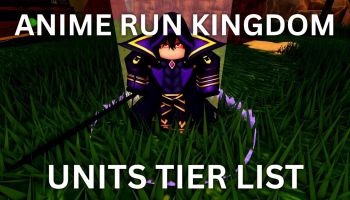 Units tier list for the Anime Run Kingdom Roblox experience.