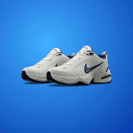 Nike Air Monarch IV ‘White/Metallic Silver’