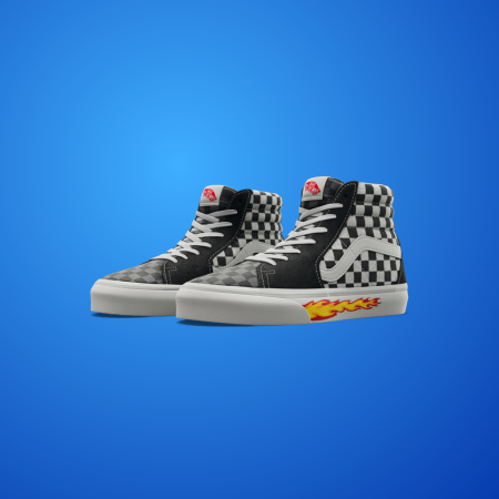 Vans Customs Sk8-Hi ‘Multi-Checkboard/Flame’