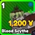 Blood Scythe unit in Anime Rangers X Roblox experience
