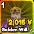 Golden Will unit in Anime Rangers X Roblox experience