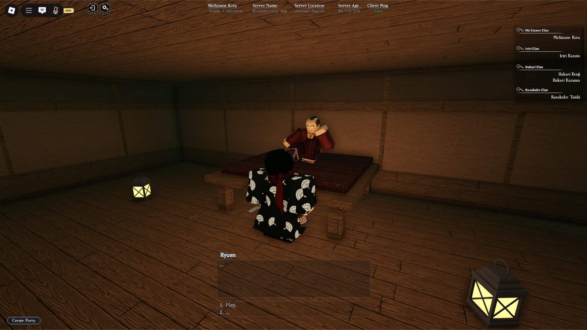 Cursed Energy Discharge cursed technique teacher in the Heian Roblox experience