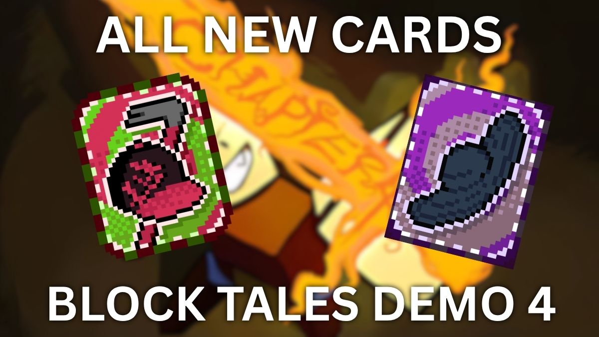How to get all chapter 4 (demo 4) cards in Block Tales Roblox experience.