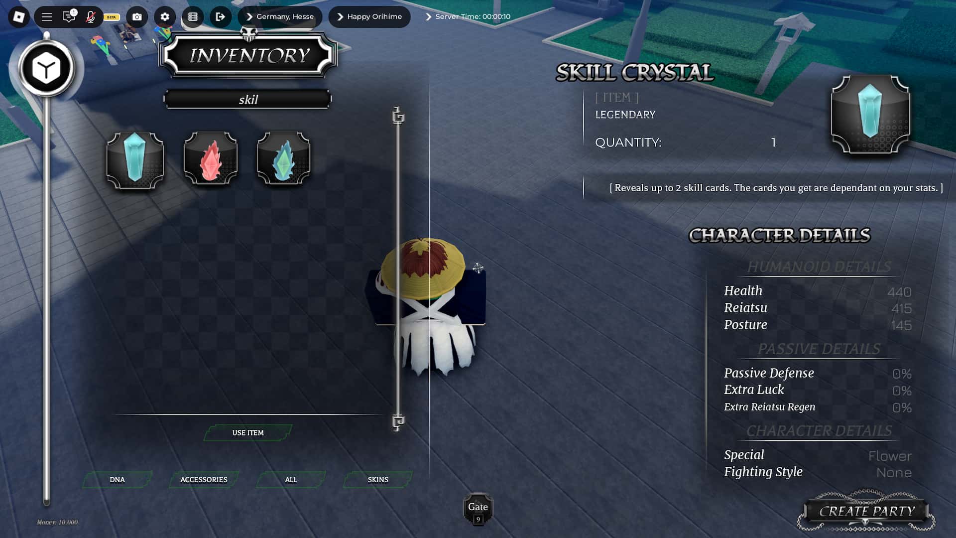 How to get skills in Paradox Roblox experience