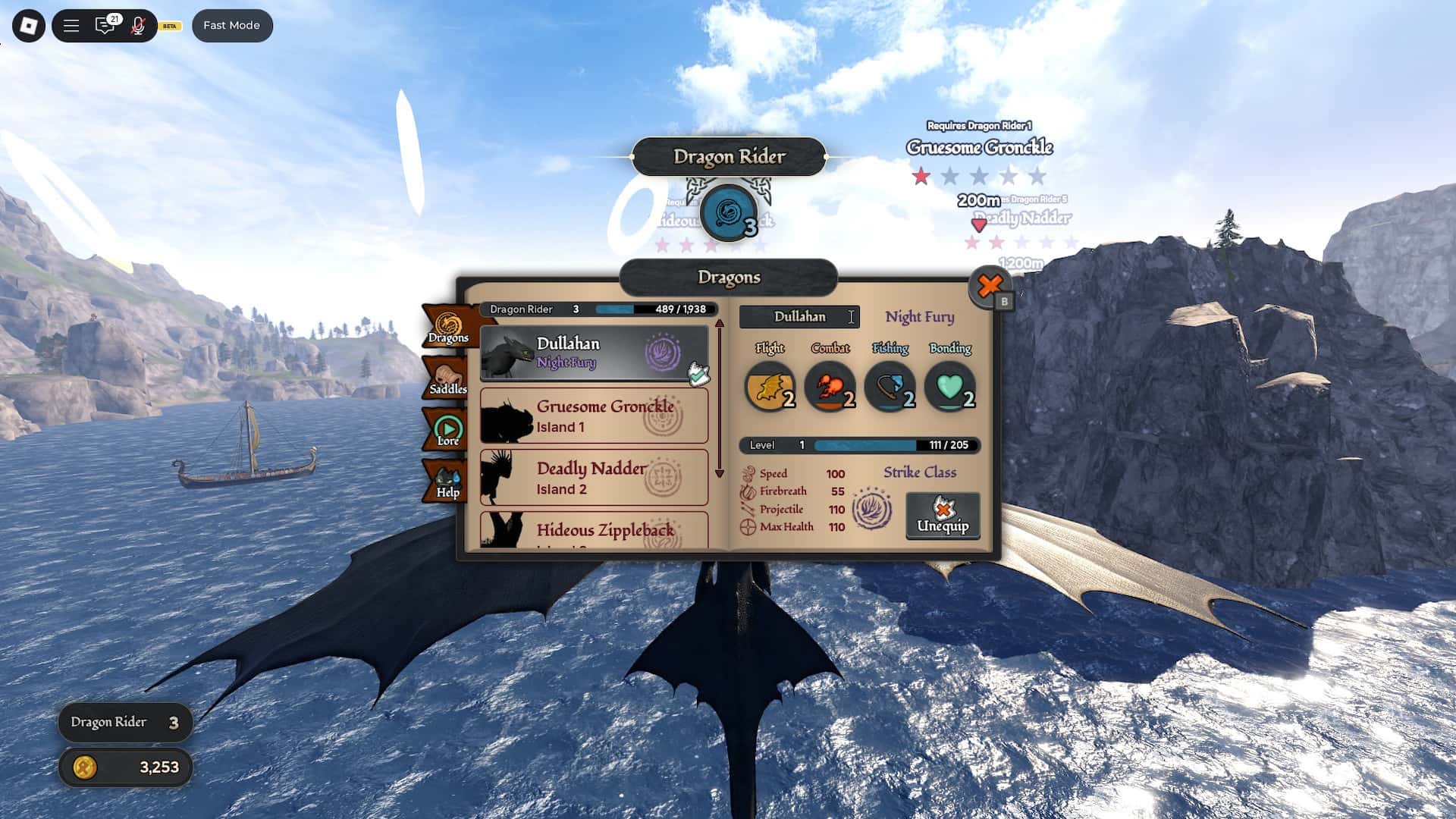 How to level up Dragon Rider in the How to Train Your Dragon Roblox experience fast.