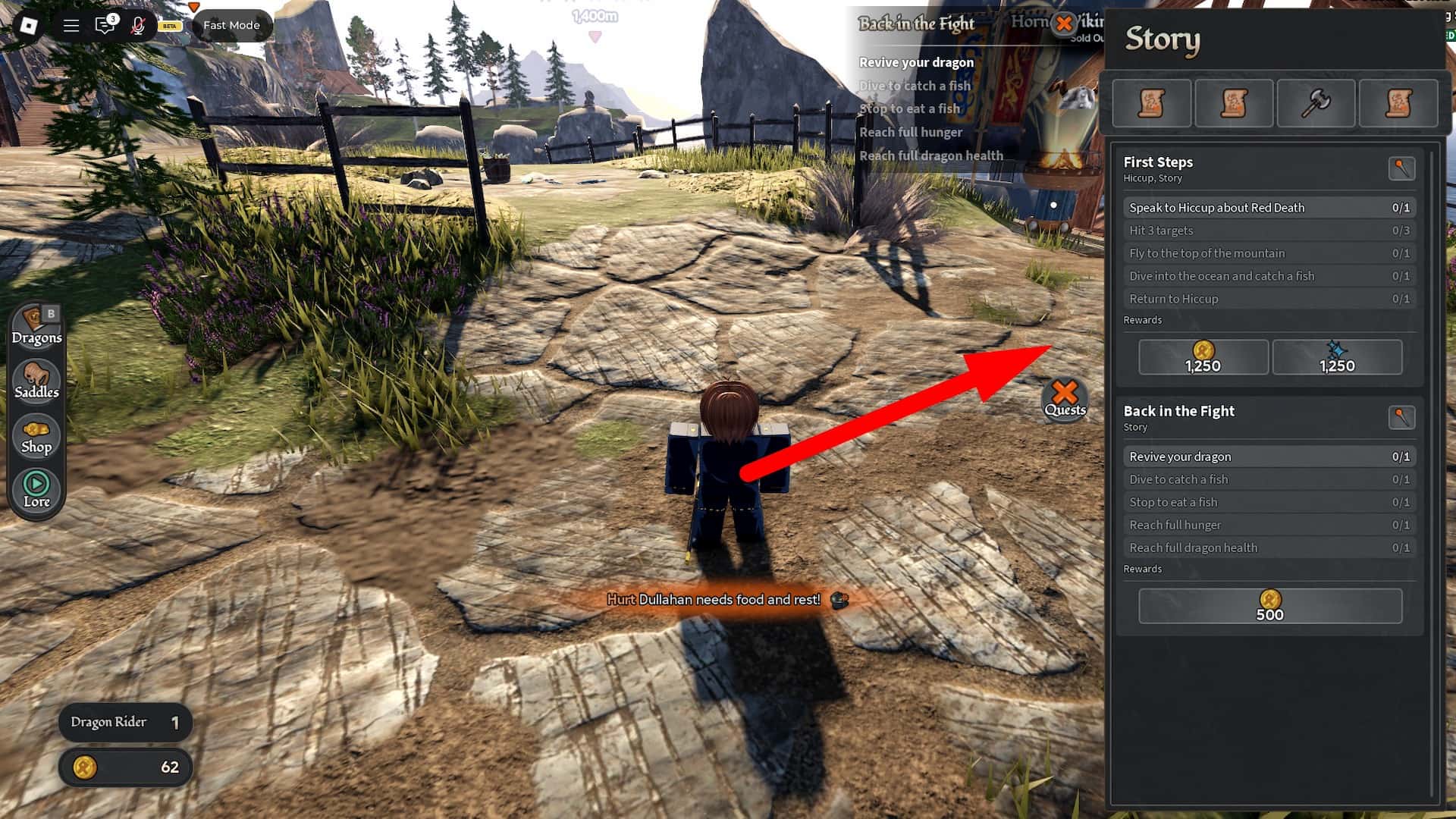 How to level up Dragon Rider in the How to Train Your Dragon Roblox experience .