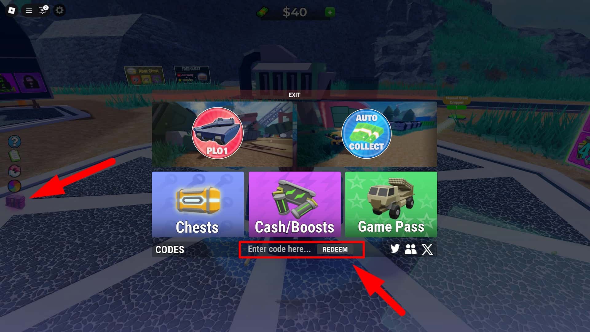 How to redeem codes for the Bunker Tycoon Roblox experience.