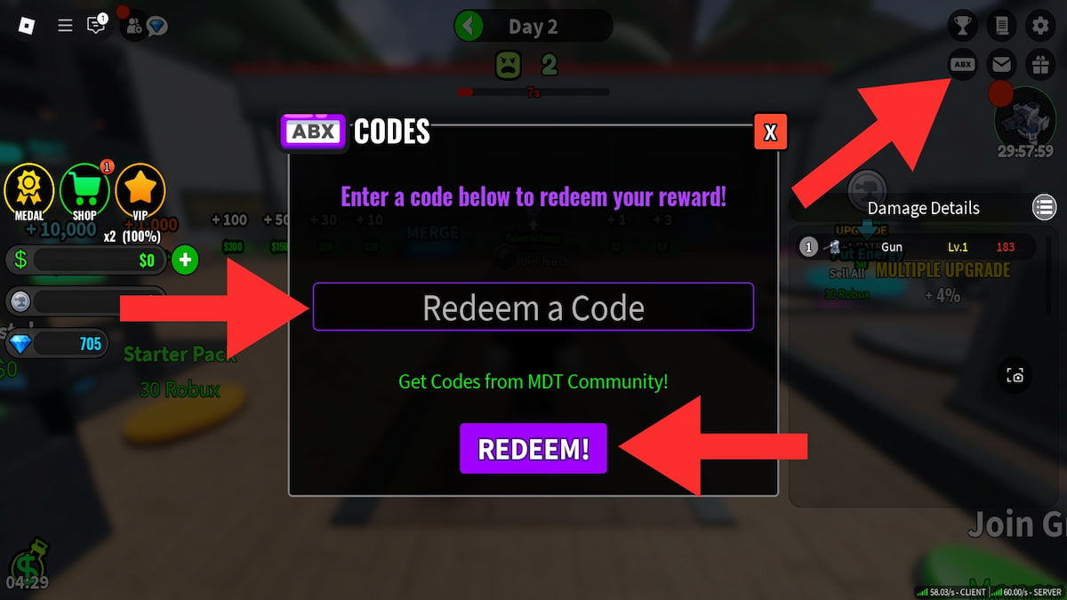 How to redeem Merge Tower Defense codes