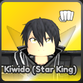 Kiwido Star King unit in Anime Run Kingdom Roblox experience.