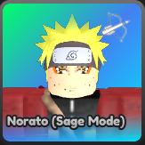 Norato Sage Mode unit in Anime Run Kingdom Roblox experience.