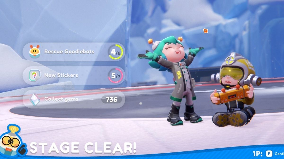 Popucom Stage Clear screen