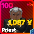 Priest unit in Anime Rangers X Roblox experience