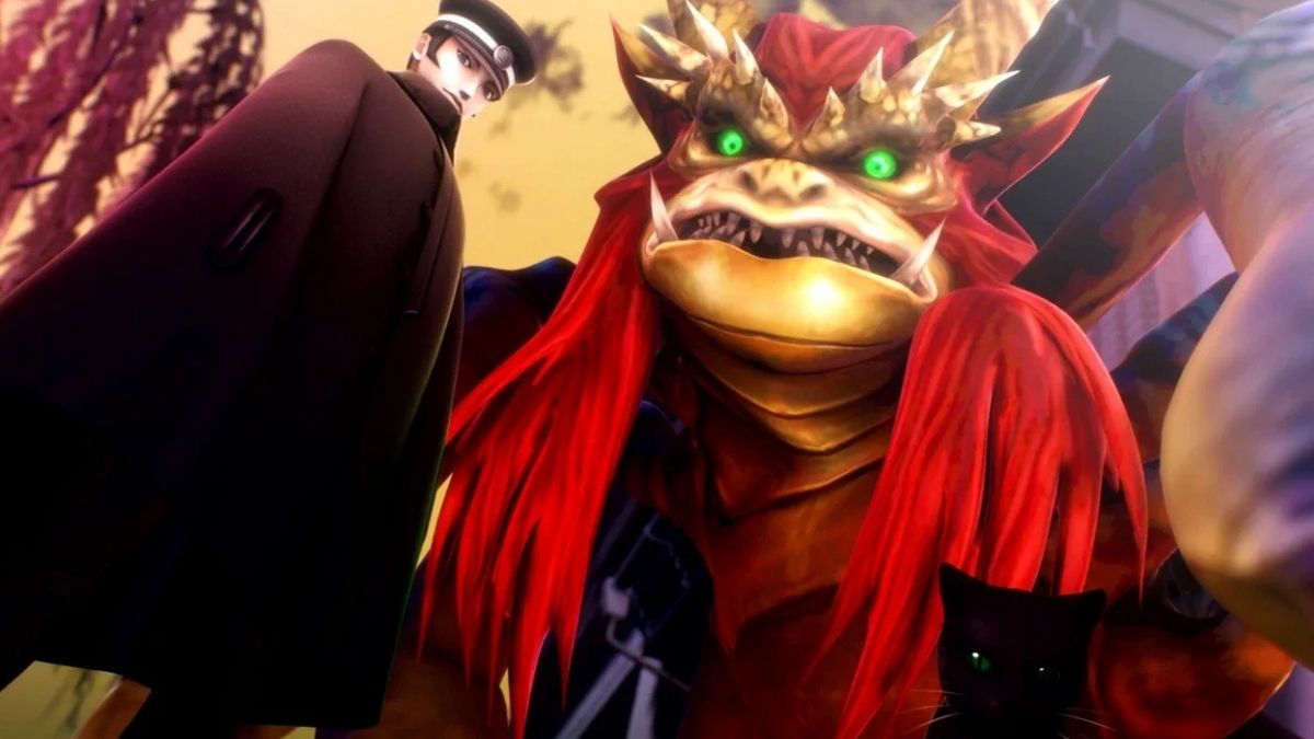 Raidou and a demon in Radiou Remastered