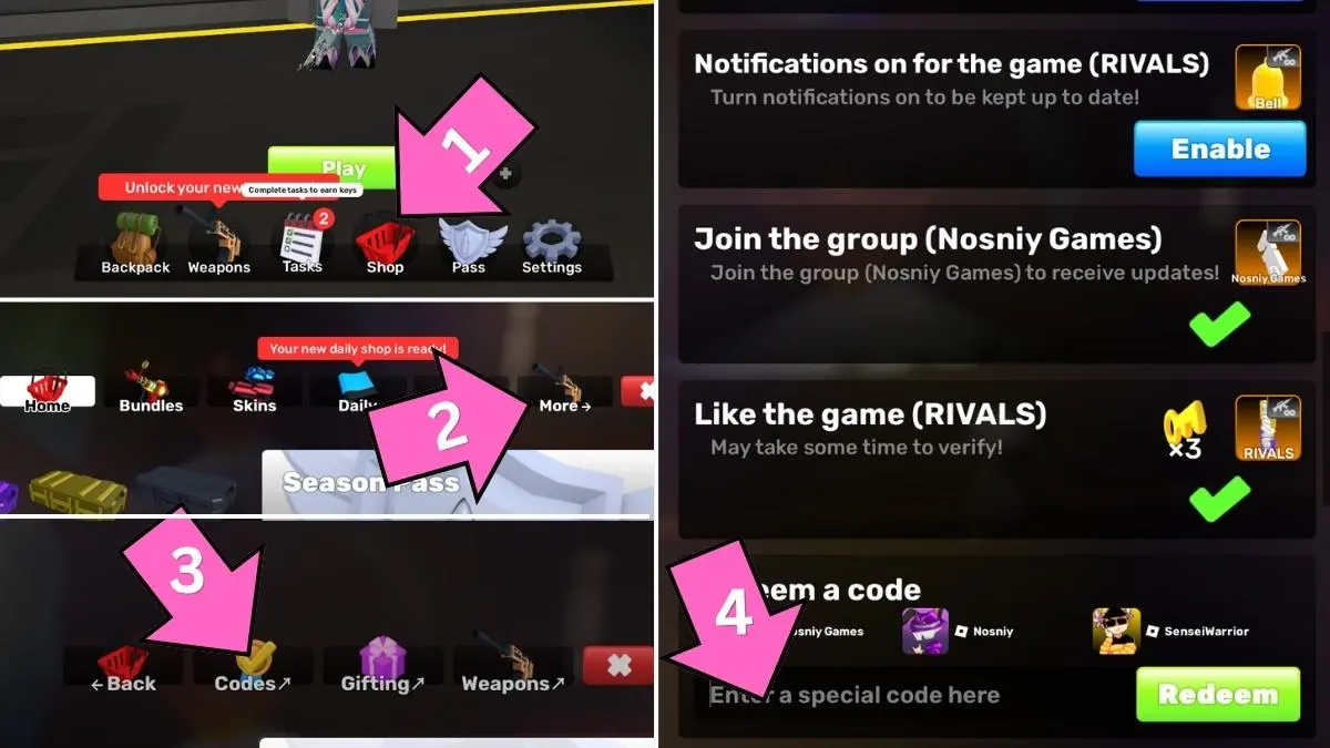 Google Rivals Codes Rivals Codes (August 2026) - All Active Codes | Pro Game Guides
