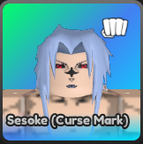 Sesoke Curse Word unit in Anime Run Kingdom Roblox experience.