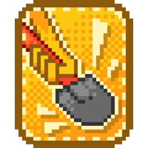 Shovel card in Block Tales Roblox experience.